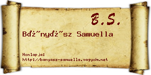 Bányász Samuella névjegykártya